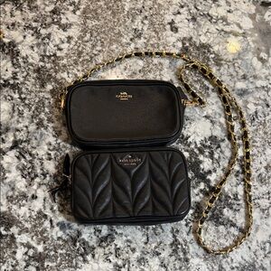 Kate Spade Black Quilted Crossbody Bag